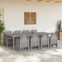 Conjunto de Comedor de Jardín de 9 Piezas con Cojines Ratán Blanco | Foro24.es | Tu tienda online para hogar, jardín y más Foro24.es