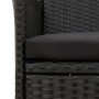 Garden dining set with 9 pieces and black synthetic rattan cushions. by vidaXL, Garden sets - Ref: Foro24-3094870, Price: 758...