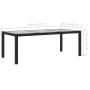 Garten Esszimmer Set 9 Stück und Kissen schwarz synthetischen Rattan von vidaXL, Gartensets - Ref: Foro24-3094870, Preis: 723...
