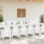 Juego de Comedor de Jardín de 15 Piezas con Cojines Poliratán Blanco | Foro24.es | Tu tienda online para hogar, jardín y más Foro24.es