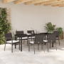 Conjunto de comedor de jardín de 7 piezas con cojines de poliratán marrón | Foro24.es | Tu tienda online para hogar, jardín y más Foro24.es
