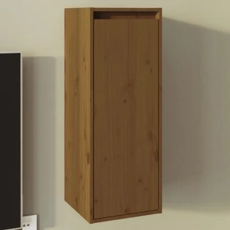 Wandschrank aus massivem Kiefernholz in Honigbraun, 30 x 30 x 80 cm von vidaXL, Regale und Regale - Ref: Foro24-813501, Preis...