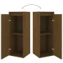 Wandschrank aus massivem Kiefernholz in Honigbraun, 30 x 30 x 80 cm von vidaXL, Regale und Regale - Ref: Foro24-813501, Preis...