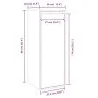 Wandschrank aus massivem Kiefernholz in Honigbraun, 30 x 30 x 80 cm von vidaXL, Regale und Regale - Ref: Foro24-813501, Preis...