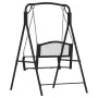 Schaukelbank aus schwarzem Stahl, 124 cm von vidaXL, Gartenbänke - Ref: Foro24-318832, Preis: 221,81 €, Rabatt: %