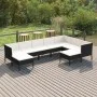 Gartenmöbelset 9-teilig und Kissen Kunststoff Rattan schwarz von vidaXL, Gartensets - Ref: Foro24-3094432, Preis: 811,74 €, R...