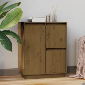 Honigbraunes Sideboard aus massivem Kiefernholz, 60 x 34 x 75 cm von vidaXL, Sideboards - Ref: Foro24-813393, Preis: 67,13 €,...
