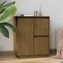 Honey brown solid pine wood sideboard 60x34x75 cm by vidaXL, Sideboards - Ref: Foro24-813393, Price: 67,13 €, Discount: %