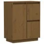 Honey brown solid pine wood sideboard 60x34x75 cm by vidaXL, Sideboards - Ref: Foro24-813393, Price: 67,13 €, Discount: %