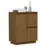 Honigbraunes Sideboard aus massivem Kiefernholz, 60 x 34 x 75 cm von vidaXL, Sideboards - Ref: Foro24-813393, Preis: 67,94 €,...