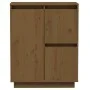 Honey brown solid pine wood sideboard 60x34x75 cm by vidaXL, Sideboards - Ref: Foro24-813393, Price: 67,13 €, Discount: %