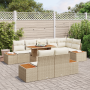 Conjunto de Sofás de Jardín de 9 Piezas con Cojines Beige de Ratan de Polietileno de , Sofás de exterior - Ref: Foro24-335882...