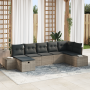 Juego de Sofá de Jardín de 7 Piezas con Co cushions Gris de Ratán Sintético de , Sofás de exterior - Ref: Foro24-3360730, Pre...