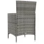 3-piece garden dining set with gray synthetic rattan cushions by vidaXL, Garden sets - Ref: Foro24-3094879, Price: 220,99 €, ...