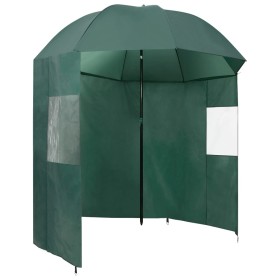 Paraguas de pesca verde 220x193 cm