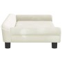 Sofá para niños de terciopelo crema 100x50x26 cm de , Mobiliario para bebés y niños pequeños - Ref: Foro24-3196399, Precio: 1...