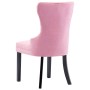 Sillas de comedor 2 unidades terciopelo rosa de , Sillas de comedor - Ref: Foro24-287962, Precio: 293,87 €, Descuento: %