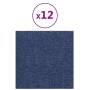 Paneles de pared 12 uds tela azul 30x30 cm 1,08 m² | Foro24.es | Tu tienda online para hogar, jardín y más Foro24.es