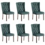Sillas de comedor 6 unidades terciopelo verde oscuro | Foro24.es | Tu tienda online para hogar, jardín y más Foro24.es