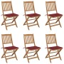 Sillas de jardín plegables 6 uds y cojines madera maciza acacia | Foro24.es | Tu tienda online para hogar, jardín y más Foro24.es