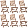 Sillas de jardín plegables 6 uds y cojines madera maciza acacia | Foro24.es | Tu tienda online para hogar, jardín y más Foro24.es