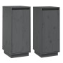 Sideboard 2 pcs solid gray pine wood 31.5x34x75 cm by vidaXL, Sideboards - Ref: Foro24-813355, Price: 61,52 €, Discount: %