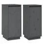 Sideboard 2 pcs solid gray pine wood 31.5x34x75 cm by vidaXL, Sideboards - Ref: Foro24-813355, Price: 61,52 €, Discount: %