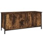 Mueble TV con puertas contrachapada roble ahumado 102x35x45 cm de , Muebles TV - Ref: Foro24-826292, Precio: 61,00 €