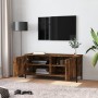 Mueble TV con puertas contrachapada roble ahumado 102x35x45 cm de , Muebles TV - Ref: Foro24-826292, Precio: 61,00 €