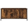 Mueble TV con puertas contrachapada roble ahumado 102x35x45 cm de , Muebles TV - Ref: Foro24-826292, Precio: 61,00 €