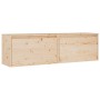 Armarios de pared 2 uds madera maciza de pino 60x30x35 cm