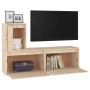 Muebles para TV 3 piezas madera maciza de pino | Foro24.es | Tu tienda online para hogar, jardín y más Foro24.es