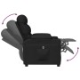 Sillón reclinable eléctrico de tela negro de , Sillones - Ref: Foro24-3143493, Precio: 227,59 €