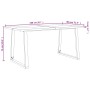 Juego de comedor con borde vivo 3 piezas madera maciza acacia | Foro24.es | Tu tienda online para hogar, jardín y más Foro24.es