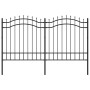 Valla de jardín con punta de lanza acero recubierto negro 165cm | Foro24.es | Tu tienda online para hogar, jardín y más Foro24.es