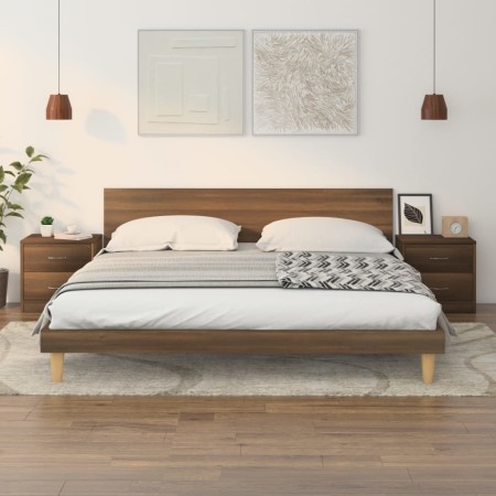 Mesitas noche 2 uds madera ingeniería marrón roble 40x30x40 cm | Foro24.es | Tu tienda online para hogar, jardín y más Foro24.es
