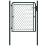 Puerta de valla para jardín acero verde 100x75 cm de , Puertas de jardín - Ref: Foro24-144402, Precio: 138,73 €