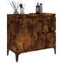 Armario de baño madera contrachapada roble ahumado 65x33x60 cm de , Tocadores de baño - Ref: Foro24-819833, Precio: 85,18 €