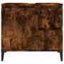 Armario de baño madera contrachapada roble ahumado 65x33x60 cm de , Tocadores de baño - Ref: Foro24-819833, Precio: 85,18 €
