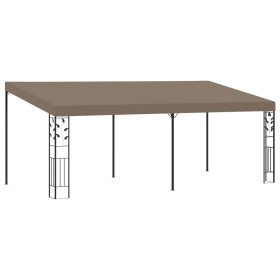 Cenador con montaje en la pared gris taupe 6x3x2,5 m de , Carpas y cenadores - Ref: Foro24-312267, Precio: 385,64 €