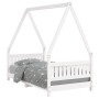 Estructura de cama para niños madera de pino blanco 80x160 cm de , Cunas y camas para niños - Ref: Foro24-834505, Precio: 137...