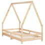 Estructura de cama para niños madera maciza de pino 80x160 cm de , Cunas y camas para niños - Ref: Foro24-834489, Precio: 107...