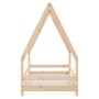 Estructura de cama para niños madera maciza de pino 80x160 cm de , Cunas y camas para niños - Ref: Foro24-834489, Precio: 107...