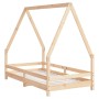 Estructura de cama para niños madera maciza de pino 80x160 cm de , Cunas y camas para niños - Ref: Foro24-834489, Precio: 107...