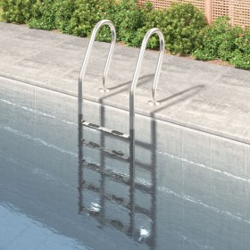Escalera para piscina acero inoxidable 304 54x38x211 cm de , Escaleras y rampas de piscina - Ref: Foro24-93457, Precio: 214,3...