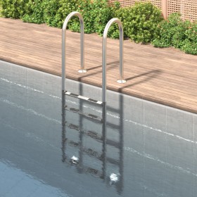 Escalera para piscina acero inoxidable 304 54x38x211 cm de , Escaleras y rampas de piscina - Ref: Foro24-93460, Precio: 299,2...
