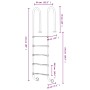 Escalera para piscina acero inoxidable 304 54x38x211 cm de , Escaleras y rampas de piscina - Ref: Foro24-93460, Precio: 200,2...