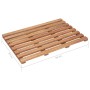 Alfombrillas de baño 2 uds madera maciza de acacia 56x37 cm de , Alfombras y esterillas de baño - Ref: Foro24-46574, Precio: ...