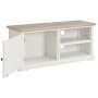 Mueble para TV de madera blanco 90x30x40 cm de , Muebles TV - Ref: Foro24-249879, Precio: 181,42 €