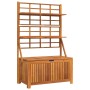 Caja de almacenaje con enrejado madera de acacia 99x50x160 cm
